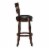 Lexicon Shapel Faux Leather Swivel Bar Stool in Dark Cherry Perspective: back
