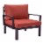 Leisuremod Hamilton 6-Piece Aluminum Patio Conversation Set With Cushions Perspective: back