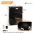 AOBABO 3 Drawer Lateral File Cabinet w/ Lock for Letter/Legal Size Paper, Black Perspective: back