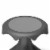 VS America Hokki Stool Flexible Ergonomic Seating - 12" Black Perspective: back