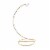 Christmas Twisted Brass Hanger 9.0 In Metal Ornament Stand Hook Bb462xl Perspective: back