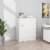 AOBABO 3 Drawer Lateral File Cabinet w/ Lock for Letter/Legal Size Paper, White Perspective: back
