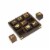 Skull and Crossbones 5 inch Square Wooden Mini Tic Tac Toe Game Board Perspective: back