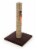 SmartyKat Simply Scratcher Scratching Post with Feather Toy for Cats - Seagrass Perspective: back
