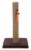 SmartyKat Simply Scratcher Scratching Post with Feather Toy for Cats - Jute Perspective: back