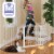 KidCo Custom Fit Auto Closing ConfigureGate Baby Gate with 30 Inch Door, White Perspective: back