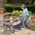 KidCo GoPod Adjustable Height Travel Activity Seat with Floor Mat, Midnight Perspective: back