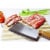 Meat Cleaver, Heavy Duty Knife with Solid Wood Handle (Stainless Steel, 8-In) Perspective: back