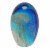 5 Inch Glass Glow In The Dark Jellyfish Paperweight Bookend Coastal Home Decor Sculpture Perspective: back