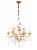Beaufort 9-Light Gold Crystal Chandelier Perspective: back