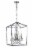 Alena 4-Light Chrome Farmhouse Crystal Foyer Lantern Chandelier Perspective: back