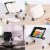 RAINBEAN Aluminum Adjustable and Foldable Portable Desk Book Holder in Black Perspective: back