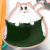 Onigiri Kitty Rice Ball- Vinyl Sticker Or Magnet - 3x3in Perspective: back