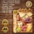 Bamboo Cheese Board and Knife Set - 14x11 inch Charcuterie Board with 4 Cheese Knives Perspective: back