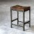 Uttermost Beck 24 Wood and Metal Counter Stool in Walnut and Brushed Steel Perspective: back