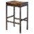 Uttermost Beck 30 Metal and Wood Bar Stool in Dark Walnut and Brushed Steel Perspective: back