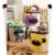 3 Sprouts Canvas Storage Bin Laundry and Toy Basket for Baby and Kids, Hippo Perspective: back
