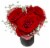 Valentine's Day Petite Heartbeats Arrangement with Vase Perspective: back