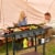 SUGIFT 4 Burner Propane Gas Grill Flat Top Griddle Grill in Black Perspective: back