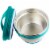 Kid Basix Safe Bowl,Reusable Stainless Steel Thermos Container 4 Food Storage,Teal,16 Oz Bowl Perspective: back