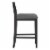 Hillsdale Allbritton 26.75  Wood Contemporary Counter Stool in Black Perspective: back