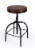 Butler Clyde Brown Leather Adjustable Bar Stool Perspective: back