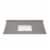 49 in. Composite Stone Vanity Top in Concrete Gray with White Basin Perspective: back
