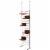 9FT Adjustable Multi-Level Cat Climber Climbing Tree Tower Scratcher Post Steps Perspective: back