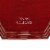 Season's Designs 56  Red and White 'Happy Holidays' Christmas Tree Skirt with Striped Trim Perspective: back