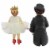 Valentine's Day Valentine Kiss Set/2 Polyresin Romance Bride Groom Td9002 Perspective: back