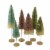 Christmas Pastel Forest Bottle Brush Tree Plastic Gold Glittered Lc0694 Perspective: back