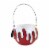 Halloween Red Apple W/White Poison Bucket Polyresin Charmed Confections La1388 Perspective: back