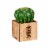 Bambeco LED Artificial Plant with Wood Box Perspective: back