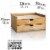 Prosumer's Choice Dual Drawer Bamboo Desktop Organizers | Letter Trays & Stacking Supports Perspective: back