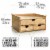 Prosumer's Choice Triple Drawer Bamboo Desk Organizer for Home & Office Perspective: back