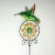 55 Inch Hummingbird Flower Kinetic Wind Spinner Garden Stake Yard Decor Pinwheel Perspective: back