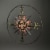 28 Inch Metal Sun Face Nautical Compass Rose Indoor Outdoor Home Decor Wall Art Plaque Perspective: back