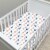 Baby Crib Sheets 3-Pack | Soft & Stretchy Jersey Cotton Fitted Crib Sheet | Whale Turtle Sea Perspective: back