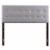 Glory Furniture Super Nova Faux Leather Upholstered Full Headboard in Light Gray Perspective: back