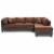 Glory Furniture Pounder G290B-Sc Sectional , Chocolate Perspective: back