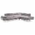 Glory Furniture Derek G371-Sc Sectional , Gray Perspective: back