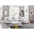 Glory Furniture Malone Faux Leather Sectional in White Perspective: back