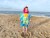 Dawhud Direct  Mermaid and Friends  Poncho Beach Towel for Kids Perspective: back