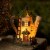 VP Home Watering Can Fairy Cottage LED Solar Light Decor, Flickering Garden Halloween Decor Perspective: back