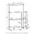 4-Tier Toolless Kitchen Wide Storage Shelf Cart, Columbia Walnut/Black Perspective: back