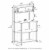 Turn-N-Tube Toolless Storage Shelf With Top Cabinet, French Oak Grey/Black Perspective: back