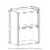 Furinno Luder 2-Tier Open Shelf Bookcase, Blackwood Perspective: back