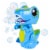 Maxx Bubbles Bump 'n' Go Dino Bubbler Perspective: back