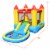 Inflatable Bounce House Kids Slide Jumping Castle Bouncer w/Pool and 480W Blower Perspective: back