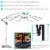 Sunnydaze 9.5 ft Cantilever Offset Patio Umbrella with Crank - Smoke Perspective: back
